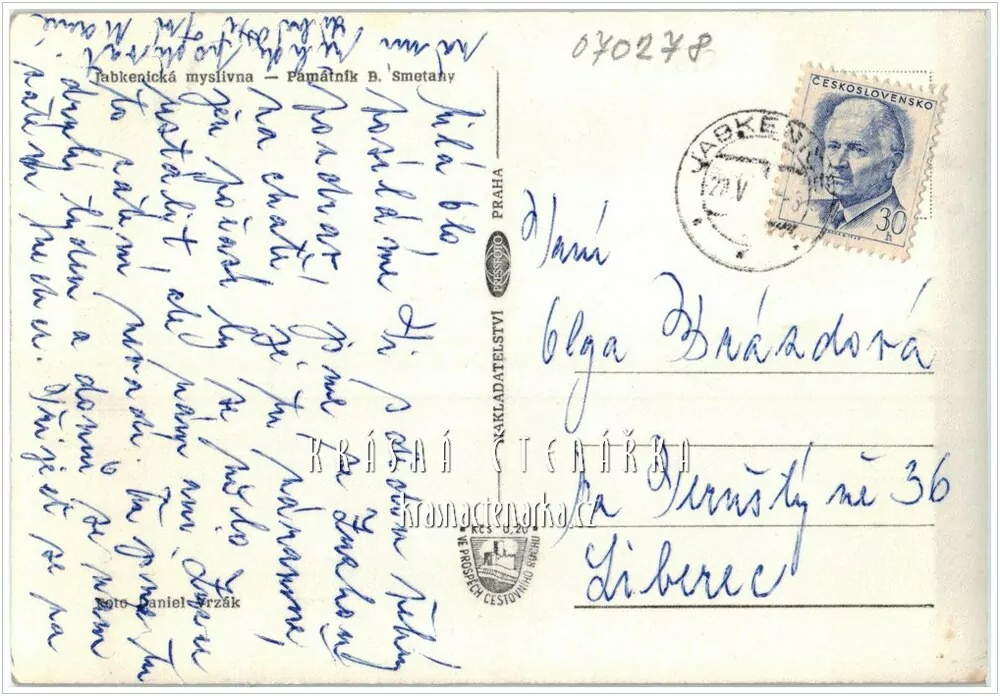 JABKENICE, Smetanova myslivna