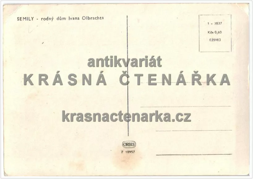 SEMILY, rodný dům Ivana Olbrachta
