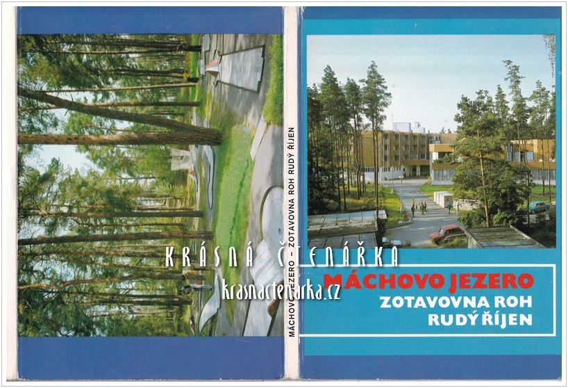 MÁCHOVO JEZERO, Zotavovna ROH Rudý říjen (konvolut 9 ks)