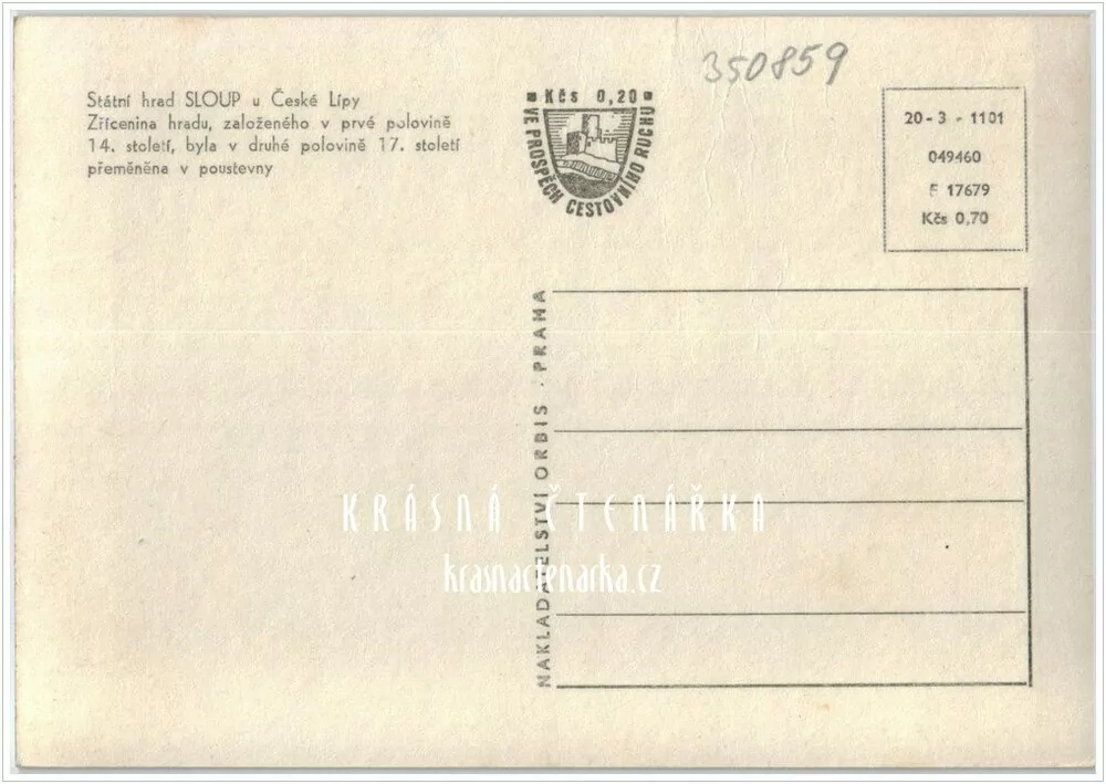 Skalní hrad SLOUP V ČECHÁCH