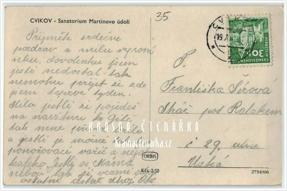 CVIKOV, Dětská plicní léčebna Martinovo údolí