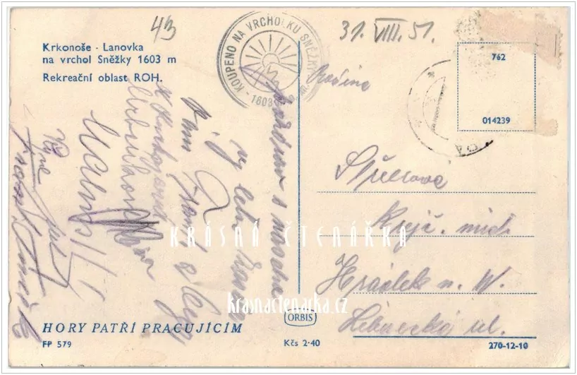 Hora SNĚŽKA, Lanovka