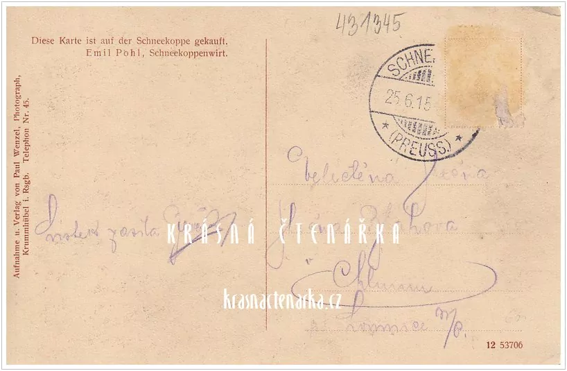 Hora SNĚŽKA, interiér restaurace v Preuss. Baude