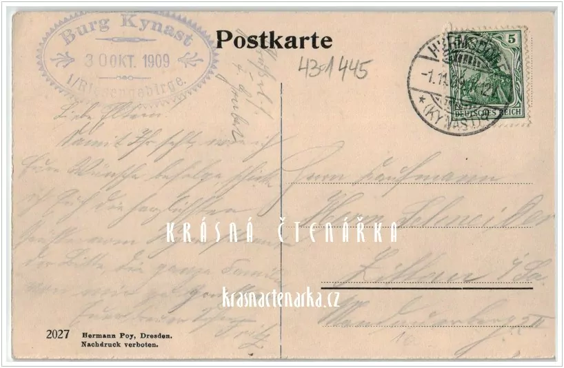 Zřízenina hradu CHOJNIK (něm. Kynast)