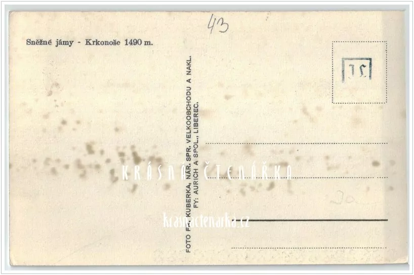 BOUDA U SNĚŽNÝCH JAM (něm. Schneegrubenbaude)