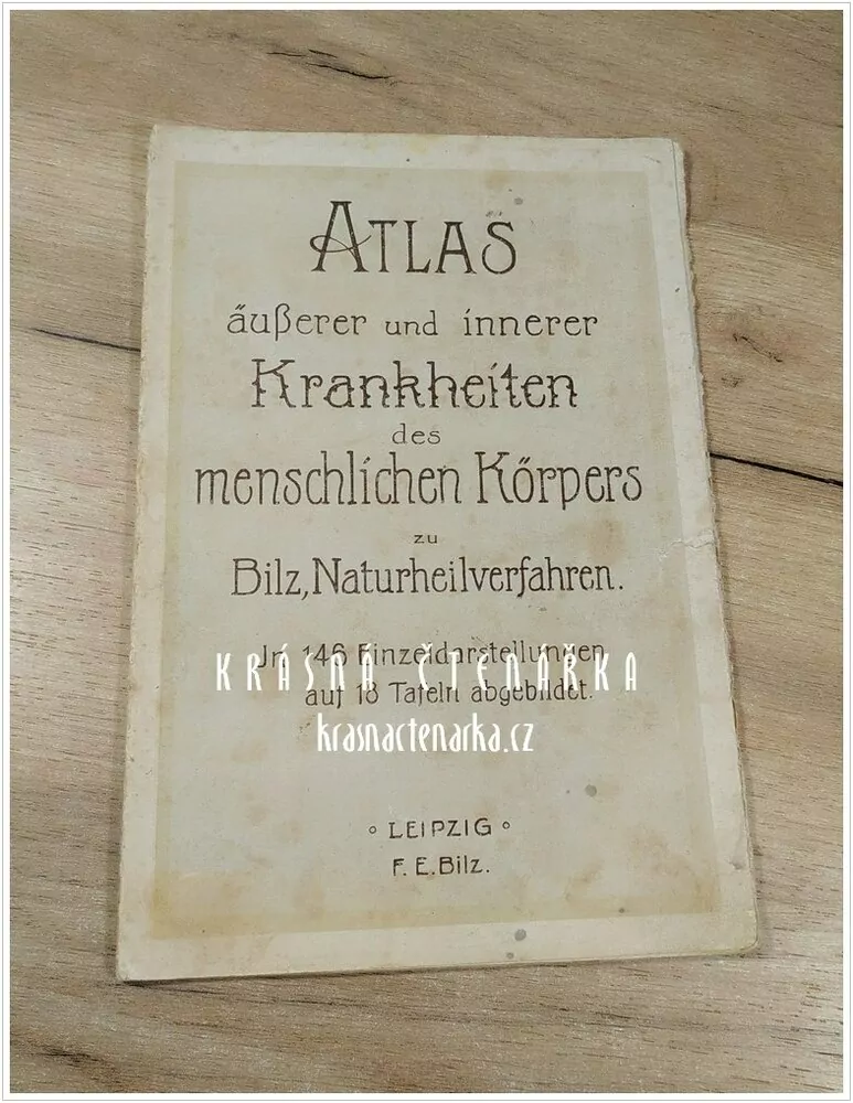 ATLAS ÄUßERER UND INNERER KRANKHEITEN des menschlichen Körpers zu Bilz, Naturheilvefahren