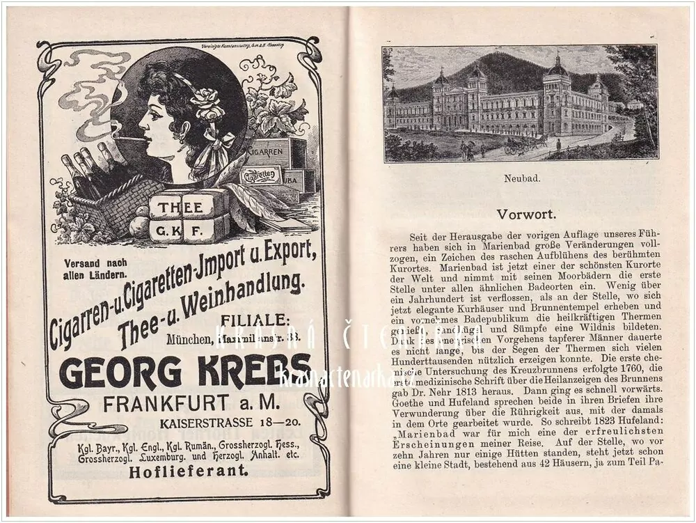 Woerl's Reisehandbücher: MARIENBAD und Umgebung (Mariánské Lázně)