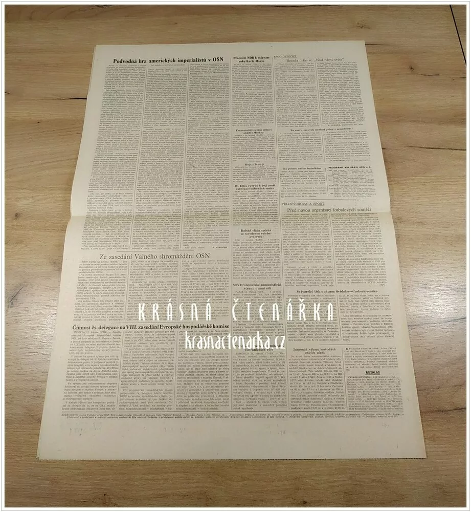 RUDÉ PRÁVO, číslo z 13.3. 1953, Neochvějně a důsledně plníme Stalinův odkaz