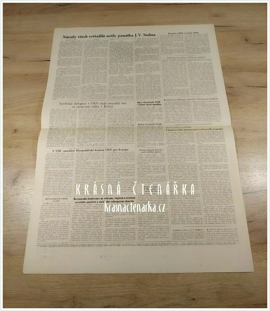 RUDÉ PRÁVO, číslo z 11.3. 1953, Splníme přísahu věrnosti odkazu soudruha Stalina