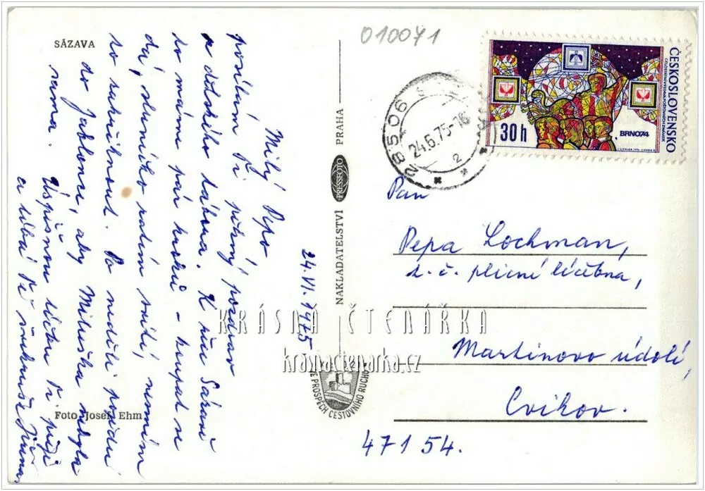 SÁZAVA, Pohled na klášter