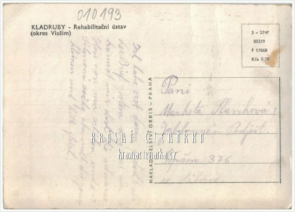 KLADRUBY, Rehabilitační ústav