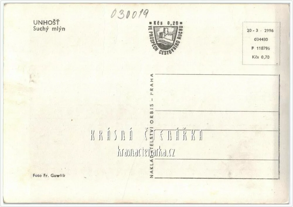 UNHOŠŤ - SUCHÝ MLÝN