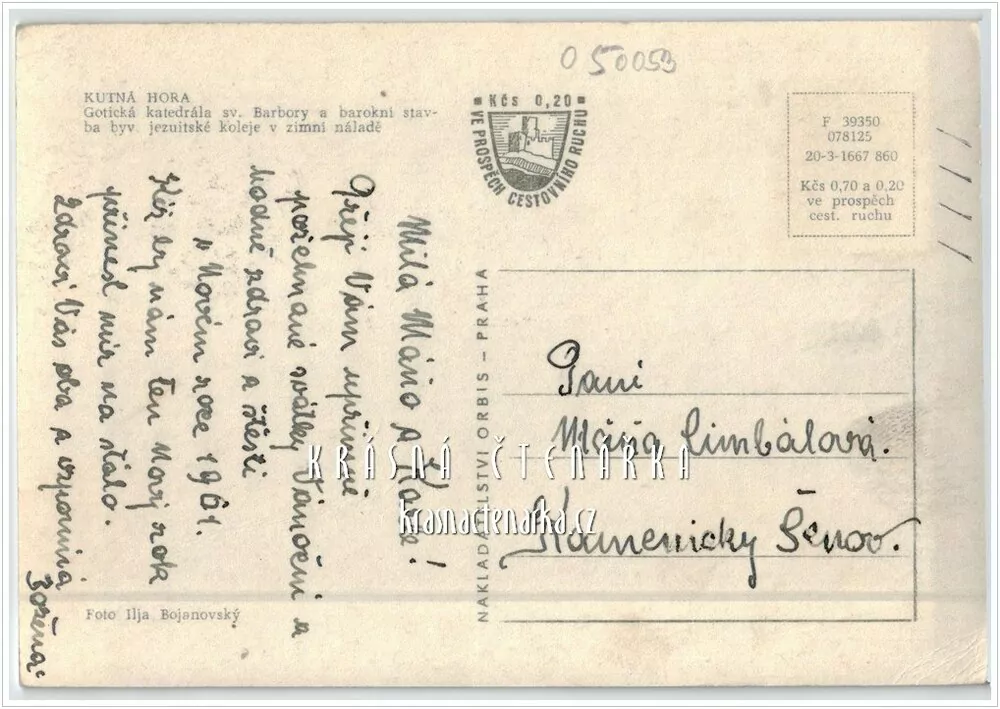 KUTNÁ HORA, Chrám sv. Barbory v zimě