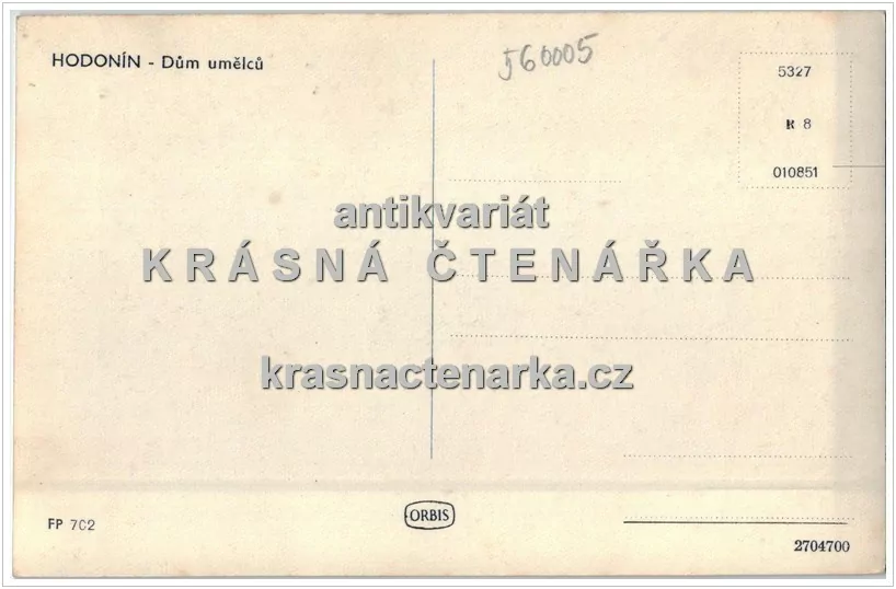 HODONÍN, Dům umělců