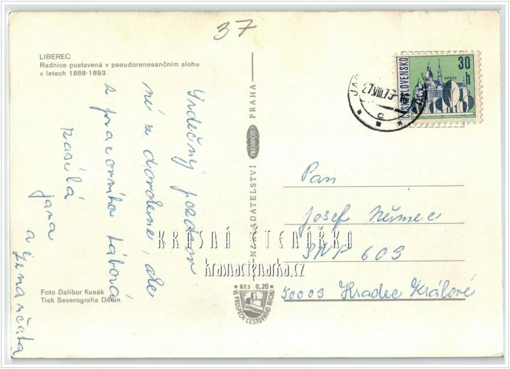 LIBEREC, Radnice i s autobusem