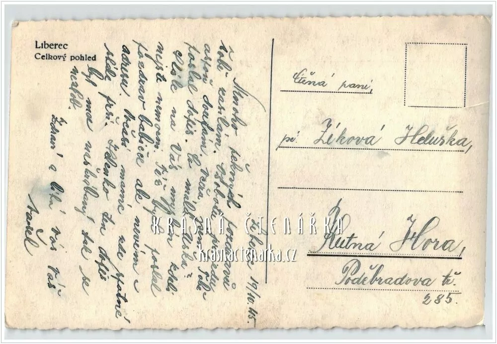 LIBEREC a pohled na střed města