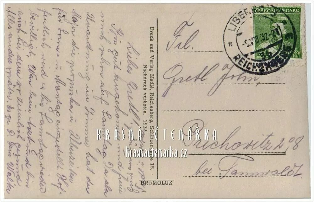 LIBEREC, Hotel Schienhof, nyní hotel Praha