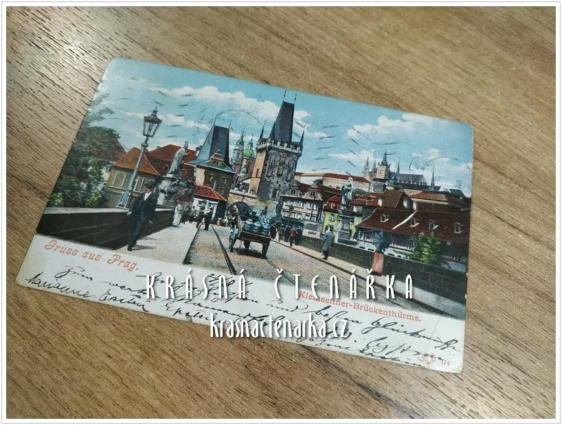 PRAHA, Karlův most i s povozem