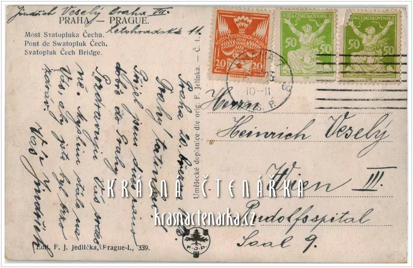 PRAHA, Most Svatopluka Čecha (il. Jelínek František)