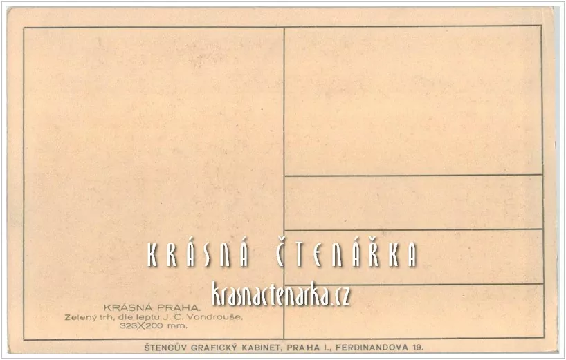 KRÁSNÁ PRAHA, Zelený trh (il. Vondrouš Jan Charles)