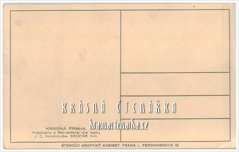 KRÁSNÁ PRAHA, Hradčany a Belvedere (il. Vondrouš Jan Charles)