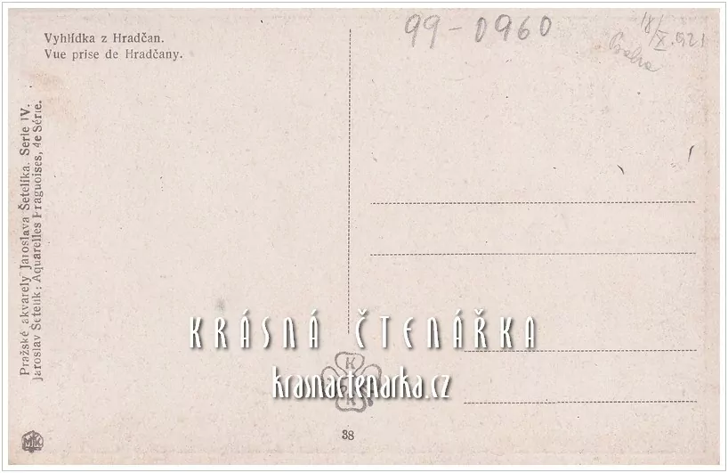 PRAHA, Vyhlídka z Hradčan (il. Šetelík Jaroslav)