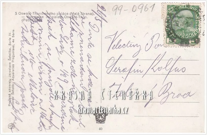 PRAHA, Malá Strana (il. Šetelík Jaroslav)