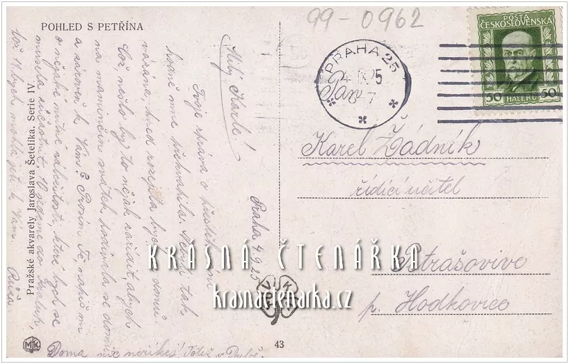 PRAHA, Pohled z Petřína (il. Šetelík Jaroslav)