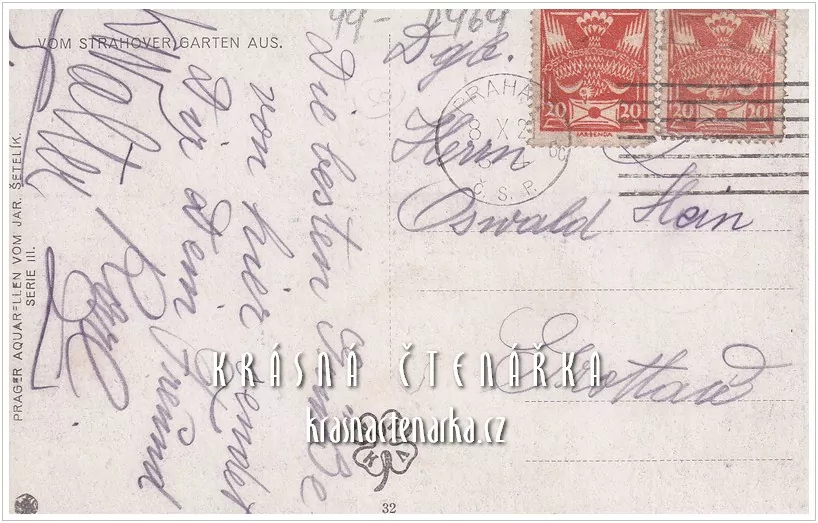 PRAHA, Strahovské zahrady (il. Šetelík Jaroslav)