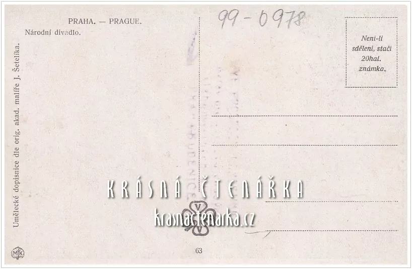 PRAHA, Národní divadlo (il. Šetelík Jaroslav)