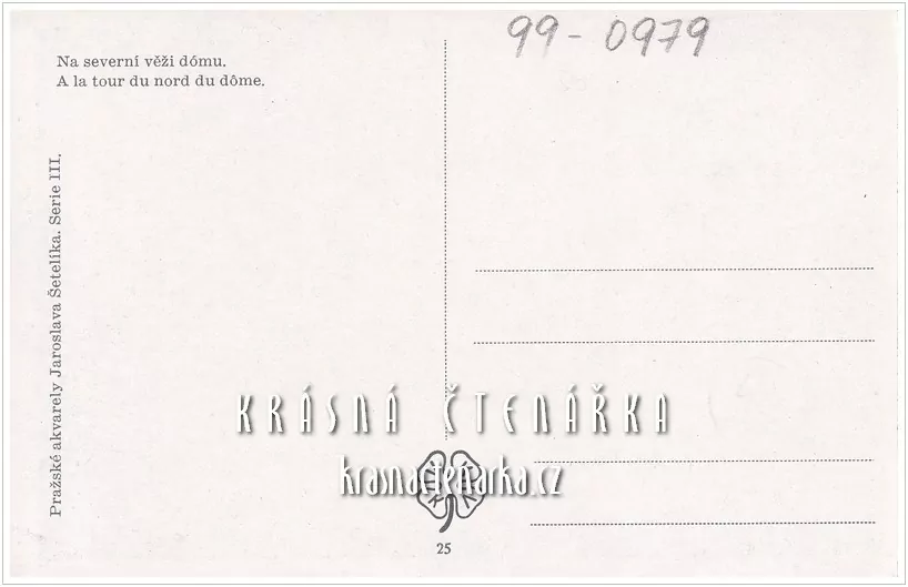 PRAHA, Na severní věži dómu (il. Šetelík Jaroslav)
