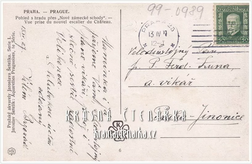 PRAHA, Pohled z Hradu (il. Šetelík Jaroslav)