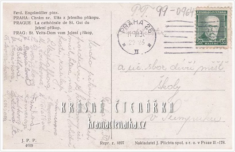PRAHA, Chrám sv. Víta z Jeleního příkopu (il. Engelmüller Ferdinand)