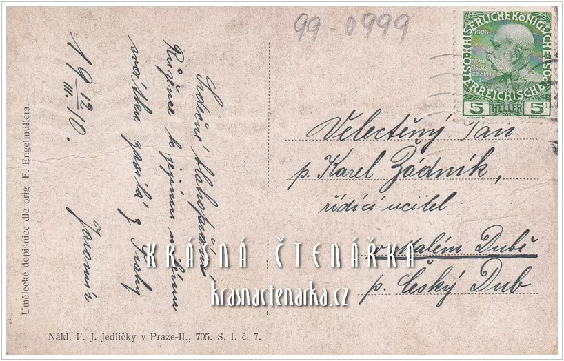 PRAHA, Karlův most a Malá Strana (il. Engelmüller Ferdinand)