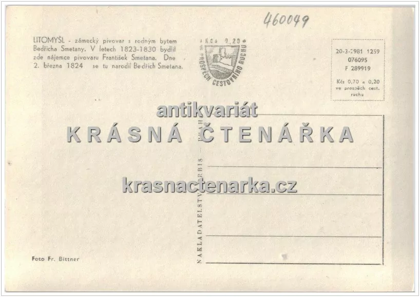 LITOMYŠL, Zámecký pivovar a rodný byt Bedřicha Smetany