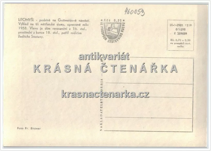 LITOMYŠL, býv. Gottwaldovo náměstí