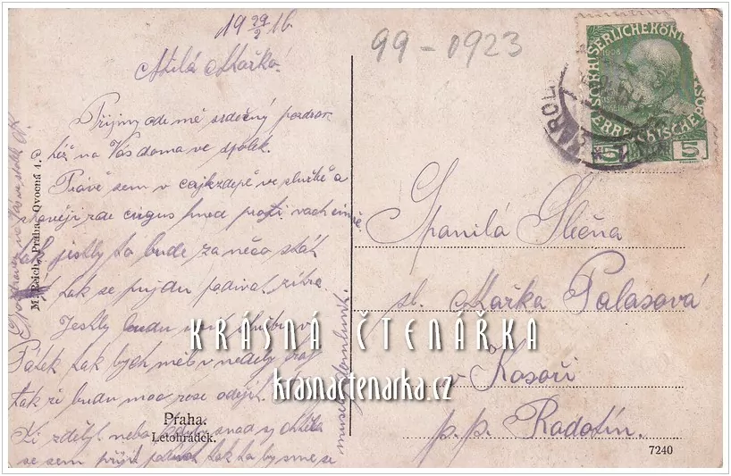 PRAHA, Letohrádek královny Anny či Belvedér