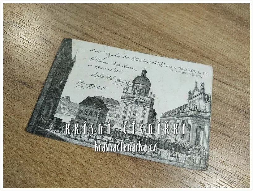 PRAHA, Křižovnické náměstí před 100 lety