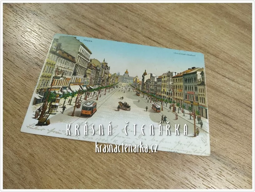 PRAHA, Václavské náměstí i s tramvajemi