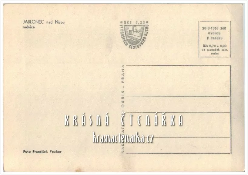 JABLONEC NAD NISOU, Nová radnice na Mírovém náměstí i s tramvají