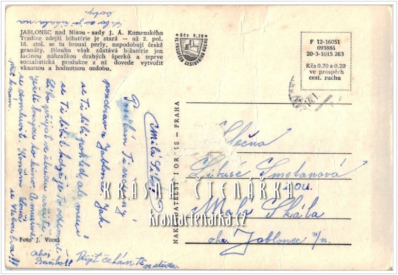 JABLONEC NAD NISOU, Sady J. A. Komenského