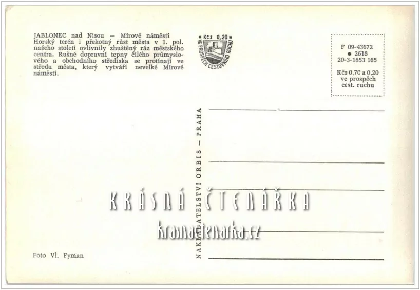 JABLONEC NAD NISOU, Mírové náměstí i s telefonní budkou