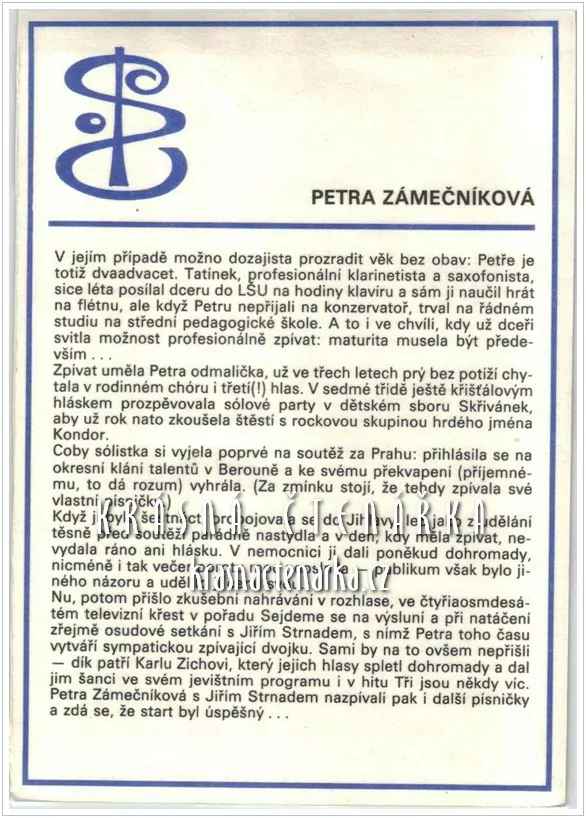 PETRA ZÁMEČNÍKOVÁ
