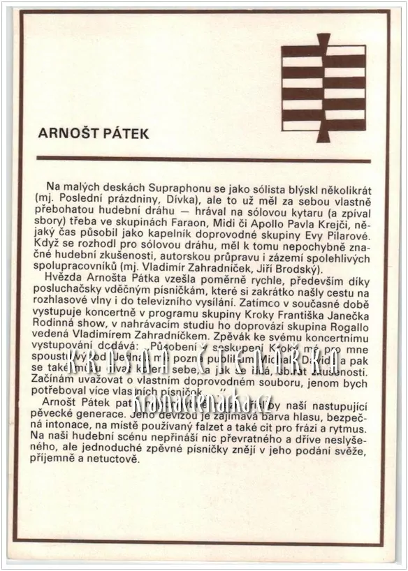 ARNOŠT PÁTEK