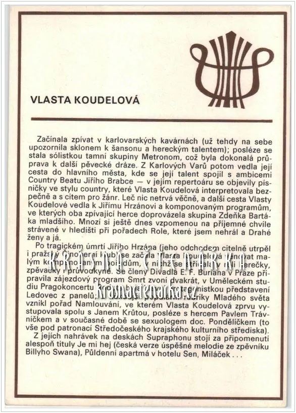 VLASTA KOUDELOVÁ