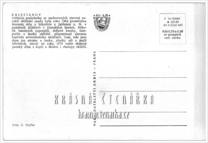 KRISTIÁNOV, Sklářská osada Kristiánov