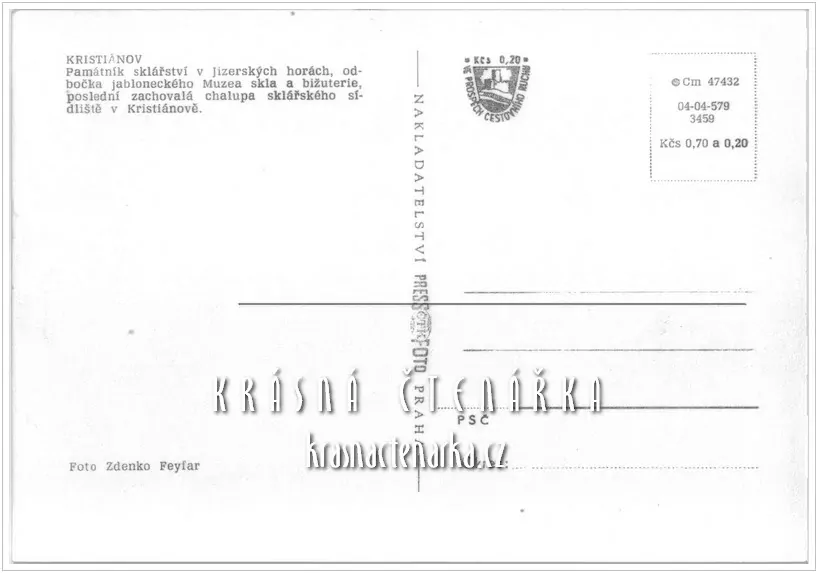 KRISTIÁNOV, Sklářská osada Kristiánov