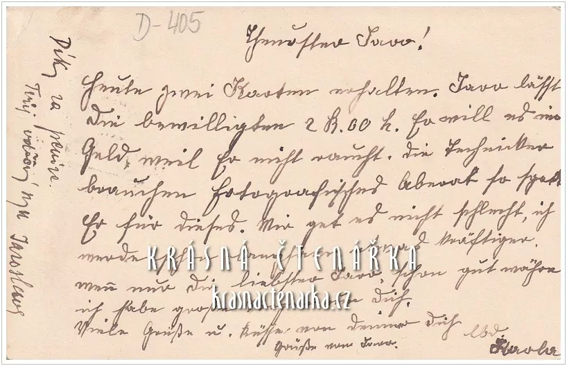 KORESPONDENČNÍ LÍSTEK pro pana Procházku z Prahy, 2 ks, razítko SARAJEVO - MILIT. POST