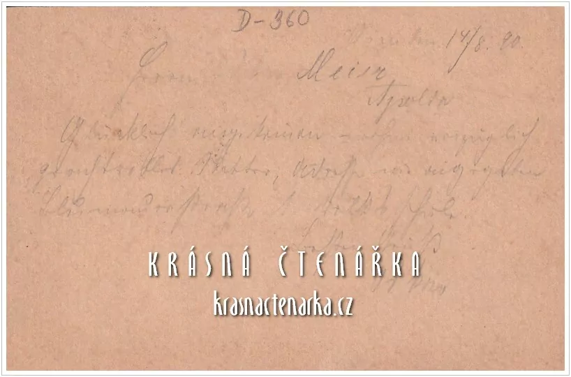 KORESPONDENČNÍ LÍSTEK z roku 1890, razítko WIEN ALSERGRUND