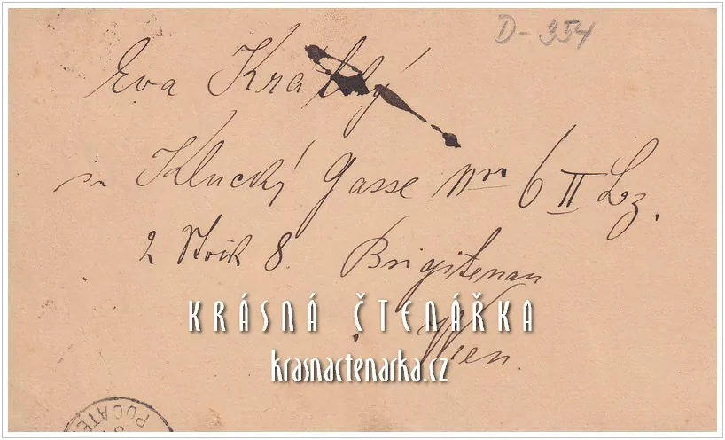 KORESPONDENČNÍ LÍSTEK, Zpráva okresnímu soudu v Počátkách z roku 1887, razítko ŽIROVNICE